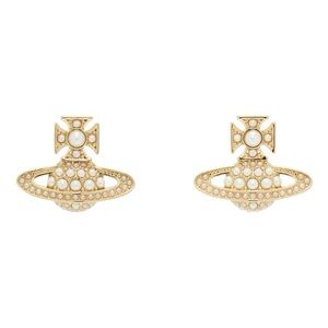 Vivienne Westwood, faux pearl earrings gold